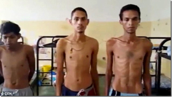 【画像あり】刑務所内で餓死者が大量発生中。ガリガリの囚人たちが世界に支援を求めるメッセージ