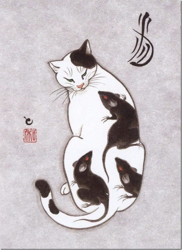 「わびさびを感じる。日本文化の革命だ！」猫とタトゥーで日本文化を表現。